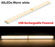 Load image into Gallery viewer, 6 10 24 40 60 LEDs Under Cabinet Night Light Motion Sensor Closet Light Kitchen Bedroom Lighting Wall Lamp With Magnetic Strip