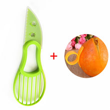 Load image into Gallery viewer, 3 In 1 Avocado Slicer Shea Corer Butter Fruit Peeler Cutter Pulp Separator Plastic Knife Kitchen Vegetable Tools Kitchen Gadgets