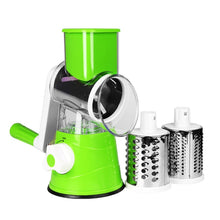 Load image into Gallery viewer, Vegetable Slicer Manual Kitchen Accessories Grater Vegetable Chopper 3 in 1 Round Cutter Potato Spiralizer Home Gadget Tool Item