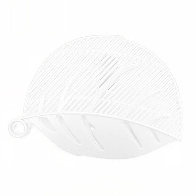 Kitchen Tool Snap-on Leaf Shape Drain Board Retaining Rice Vegetable Noodle Plastic Filter Block Rice Cleaning Strainer Gadgets