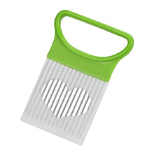 Load image into Gallery viewer, 2019 New Kitchen Gadgets Onion Slicer Tomato Vegetables Safe Fork vegetables Slicing Cutting Tools
