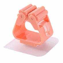 Load image into Gallery viewer, Mop Rack Bathroom accessories Wall Mounted Shelf Organizer Hook Broom Holder Hanger Behind Doors/On Walls Kitchen Storage Tool
