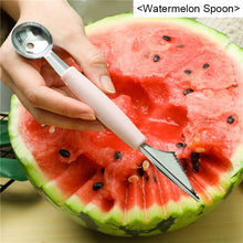 Load image into Gallery viewer, 1pcs Stainless Steel Watermelon Slicer Cutter Knife Corer Fruit Tools Kitchen Accessories Gadgets Watermelon Spoons
