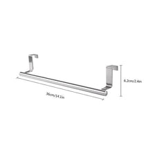 Load image into Gallery viewer, Towel Rack Over Door Towel Bar Hanging Holder Stainless Steel Bathroom Kitchen Cabinet Towel Rag Rack Shelf Hanger
