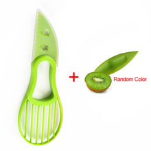 Load image into Gallery viewer, 3 In 1 Avocado Slicer Shea Corer Butter Fruit Peeler Cutter Pulp Separator Plastic Knife Kitchen Vegetable Tools Kitchen Gadgets
