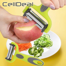 Load image into Gallery viewer, 3 In 1 Vegetables Peeler with Knife Sleeve Fruit Stainless Steel Knife Cabbage Graters Salad Potato Slicer Kitchen Accessories
