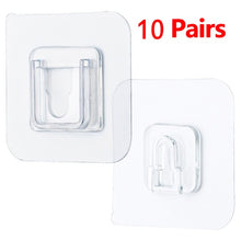 Load image into Gallery viewer, Double-Sided Adhesive Wall Hooks Hanger Strong Transparent Hooks Suction Cup Sucker Wall Storage Holder For Kitchen Bathroom
