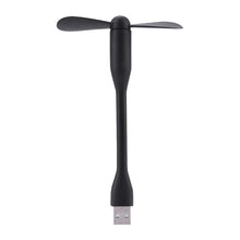 Load image into Gallery viewer, Creative USB Fan Mini Flexible Bendable USB Fan for Power Bank Laptop PC AC Charger Portable Hand Fan Computer Summer Gadget
